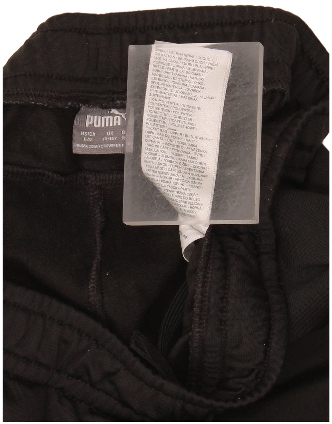 PUMA Træningsdragtsbukser til drenge 13-14 år Sort polyester