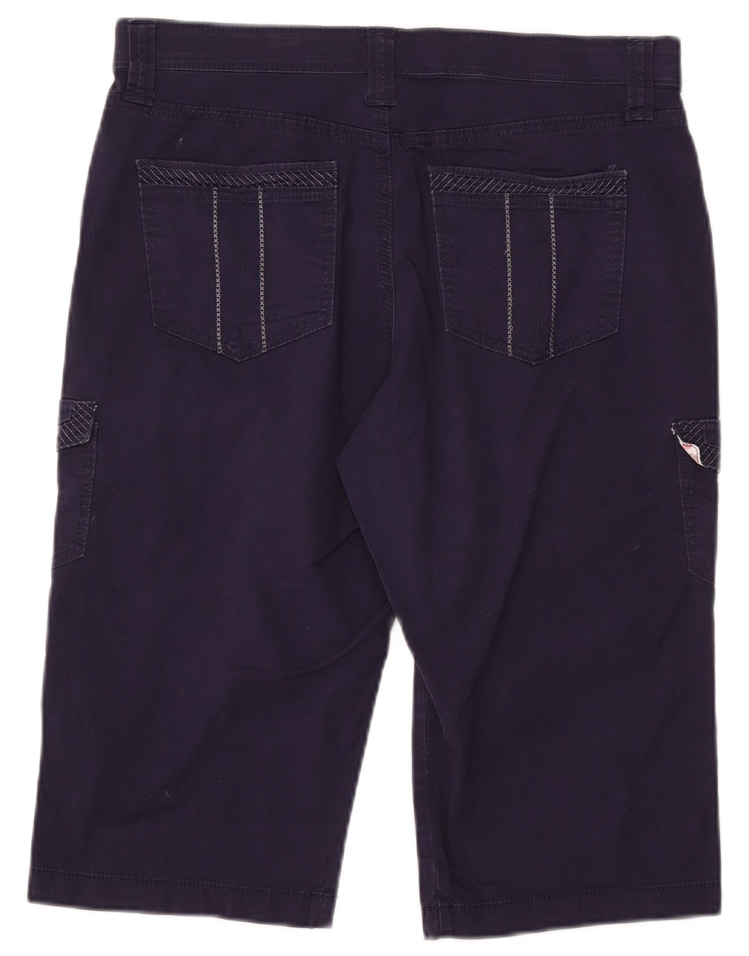 LEE Dame Cargo Shorts US 12 Large W34 Navy Blue Bomuld
