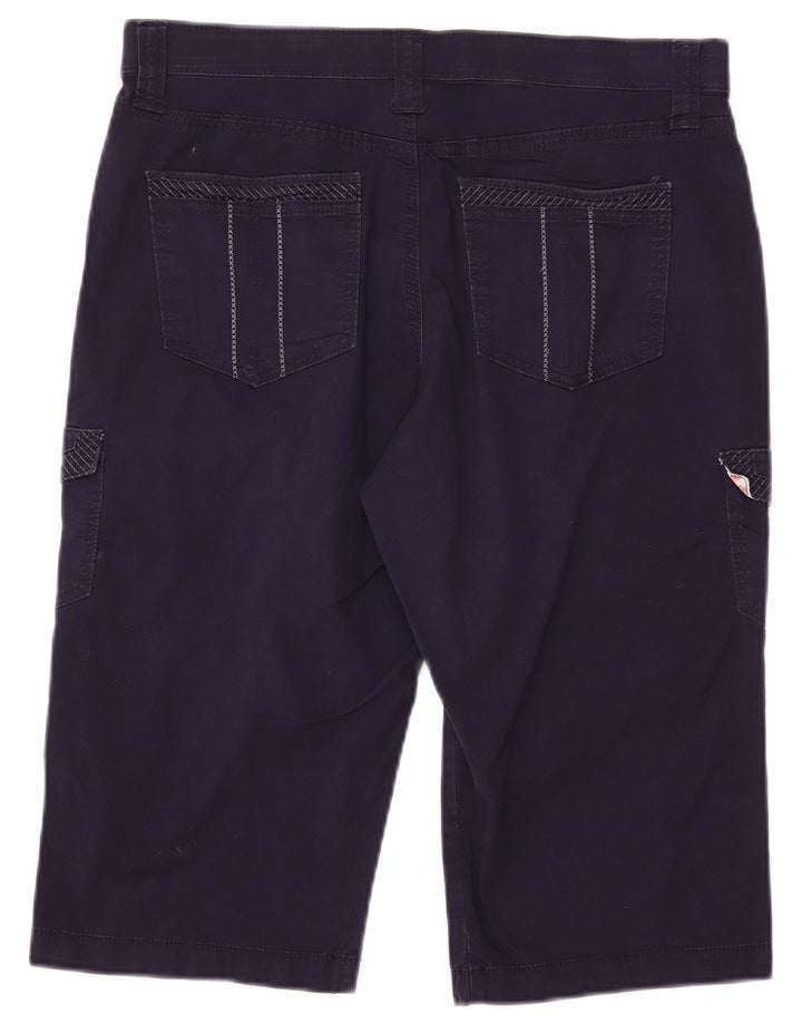 LEE Dame Cargo Shorts US 12 Large W34 Navy Blue Bomuld