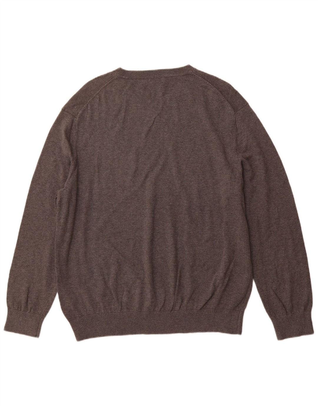 NAUTICA Herre V-hals sweater XL Grå Bomuld