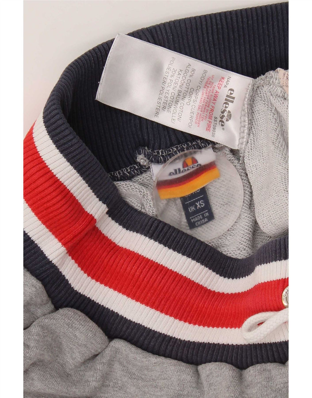 Ellesse Herre grafiske sportsshorts XS Grå bomuld