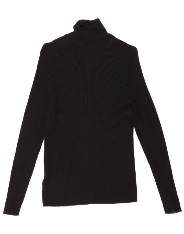Marks & Spencer Dame Top Langærmet UK 16 Stor Sort Viscose