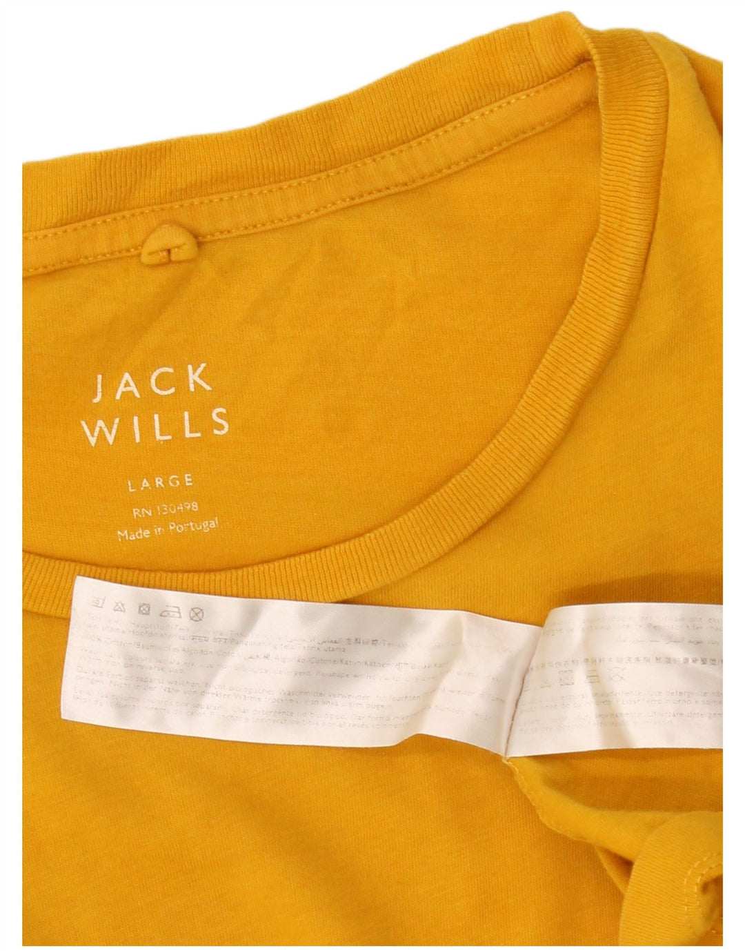 Jack Wills Herre T-Shirt Top Stor Gul Bomuld