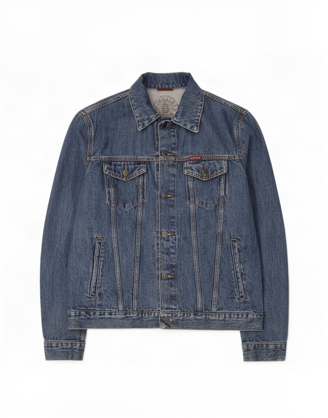Carrera Herre 450 Denimjakke UK 38 Medium Blue Bomuld