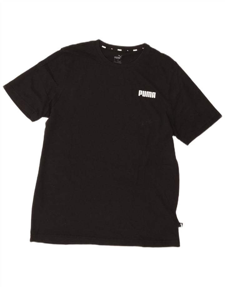 PUMA Herre T-Shirt Top Stor Sort Bomuld
