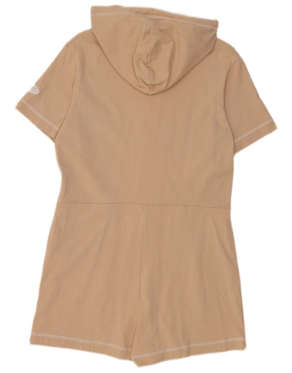 Nike Dame Hætte Playsuit UK 12 Medium Beige Bomuld