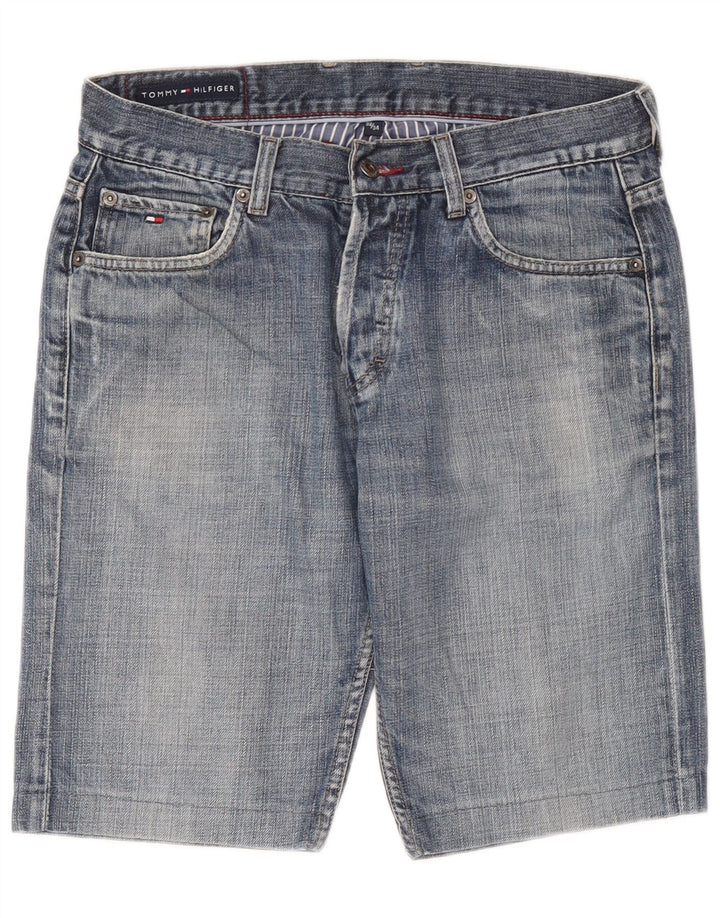 Tommy Hilfiger Herre Denim Shorts W32 Medium Blue Bomuld