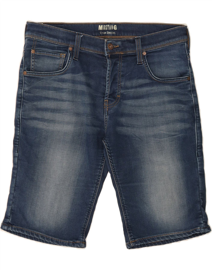 MUSTANG Mens Denim Shorts W34 Large Blue Cotton Vintage Mustang and Second-Hand Mustang from Messina Hembry 