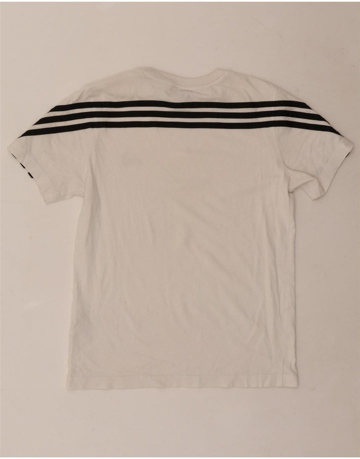 Adidas Boys T-Shirt Top 11-12 år Hvid Bomuld