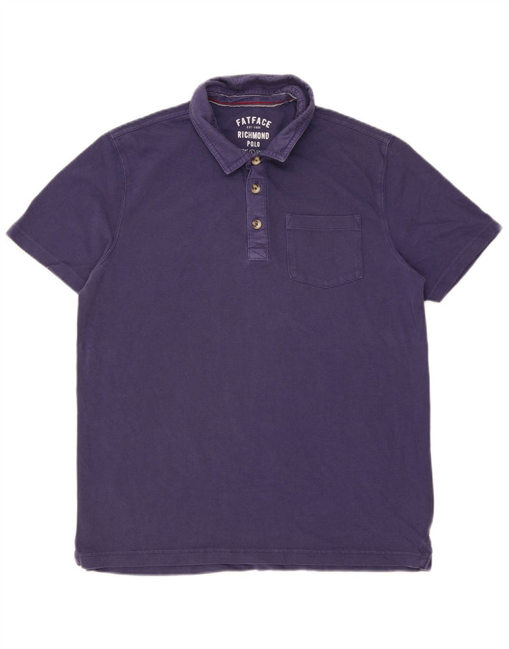 FAT FACE Herre poloshirt Stor lilla bomuld