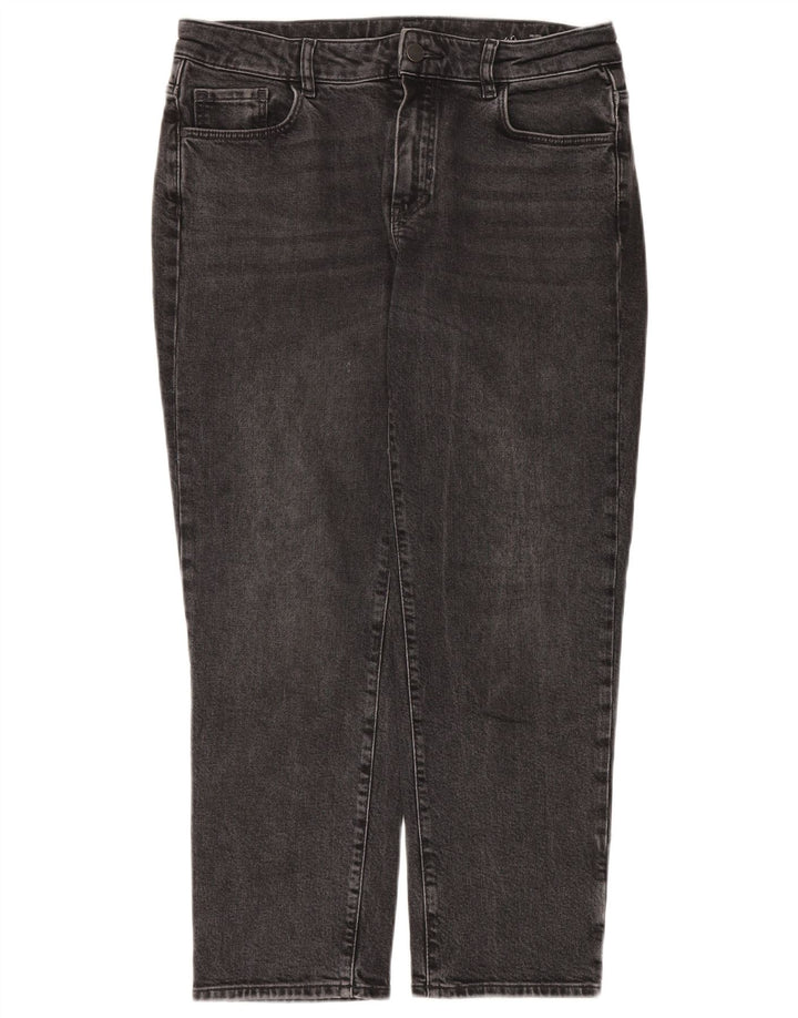 Massimo Dutti Dame Mid Rise Slim Tapered Jeans EU 40 Medium W30 L28 Grå