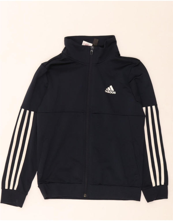 ADIDAS Træningsdragt til drenge topjakke 9-10 år marineblå polyester