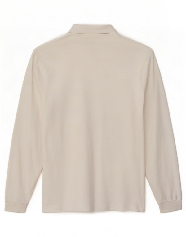 Kappa Langærmet Polo Shirt til mænd Lille hvid bomuld