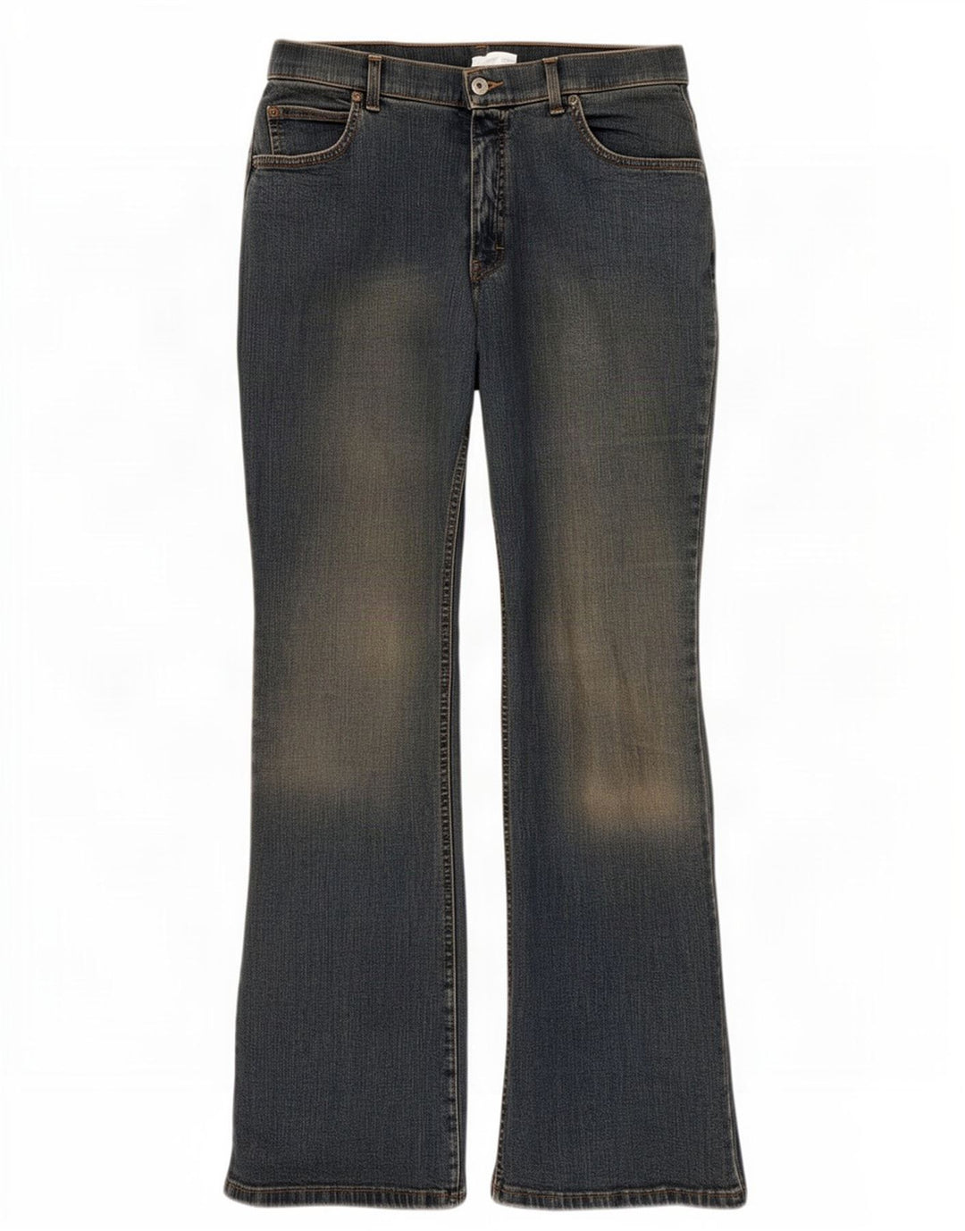 Marks & Spencer Dame Bootcut Jeans UK 16 Large W32 L31 Blue Cotton