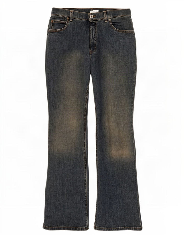 Marks & Spencer Dame Bootcut Jeans UK 16 Large W32 L31 Blue Cotton