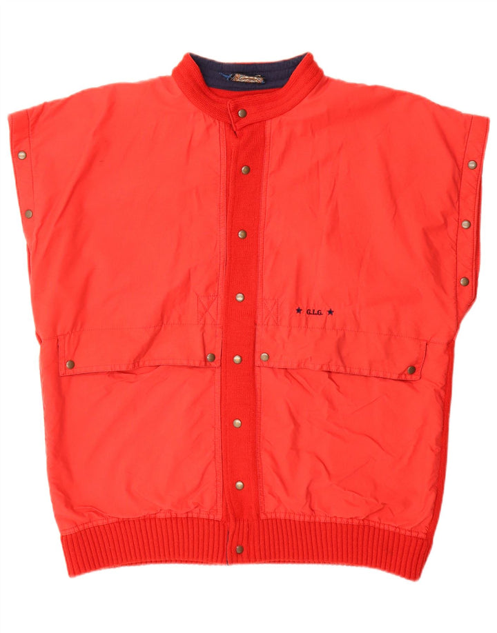 Good Luck Herre Gilet IT 52 XL Rød Uld