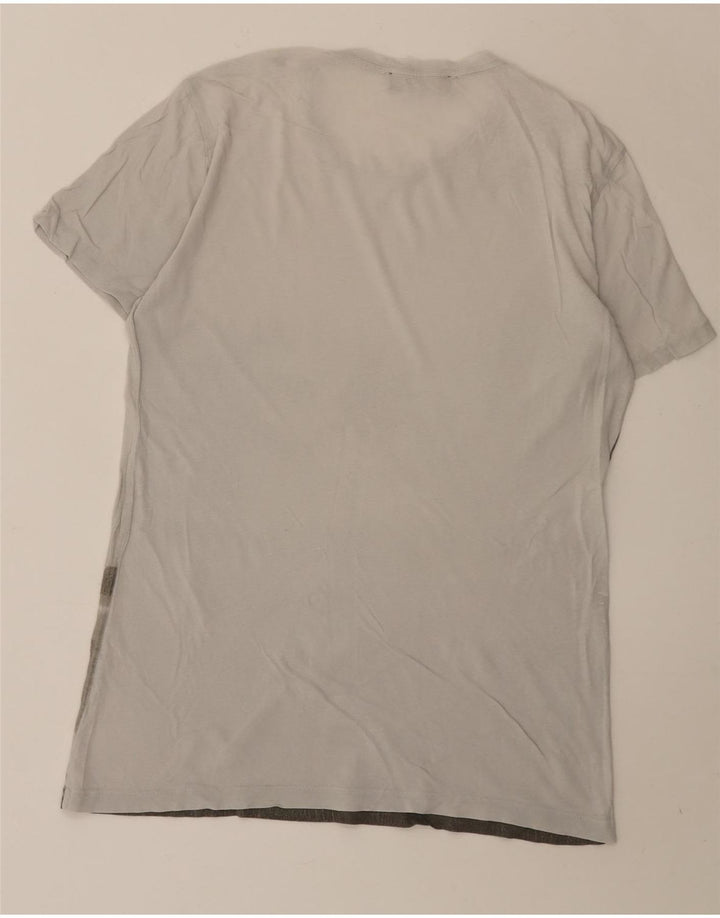 TRUSSARDI Herre grafisk T-shirt Top Lille grå bomuld