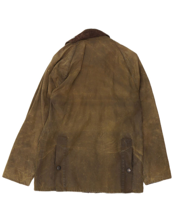 Barbour Herre Bedale vokset bomuldsjakke UK 34 XS Khaki