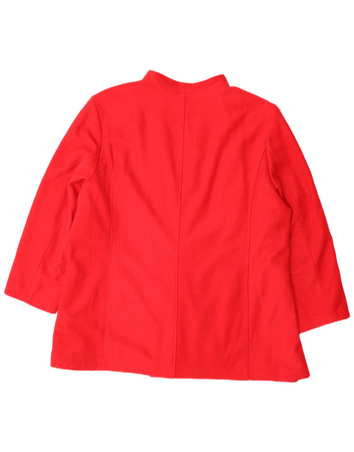 VINTAGE Dameoverfrakke UK 28 6XL Rød Polyester