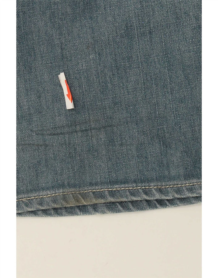 Gianfranco Ferre Dame Grafisk Bootcut Jeans W31 L35 Blå Bomuld