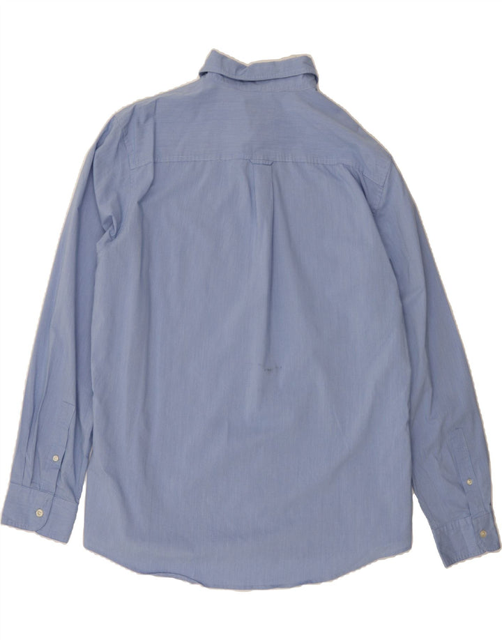 CHAPS Mens Shirt XL Blue Check Cotton Vintage Chaps and Second-Hand Chaps from Messina Hembry 