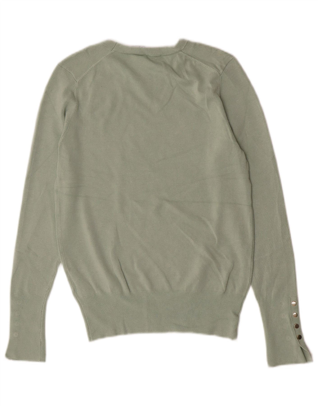Zara Dame sweater med rund hals DK 12 Medium Grøn viskose