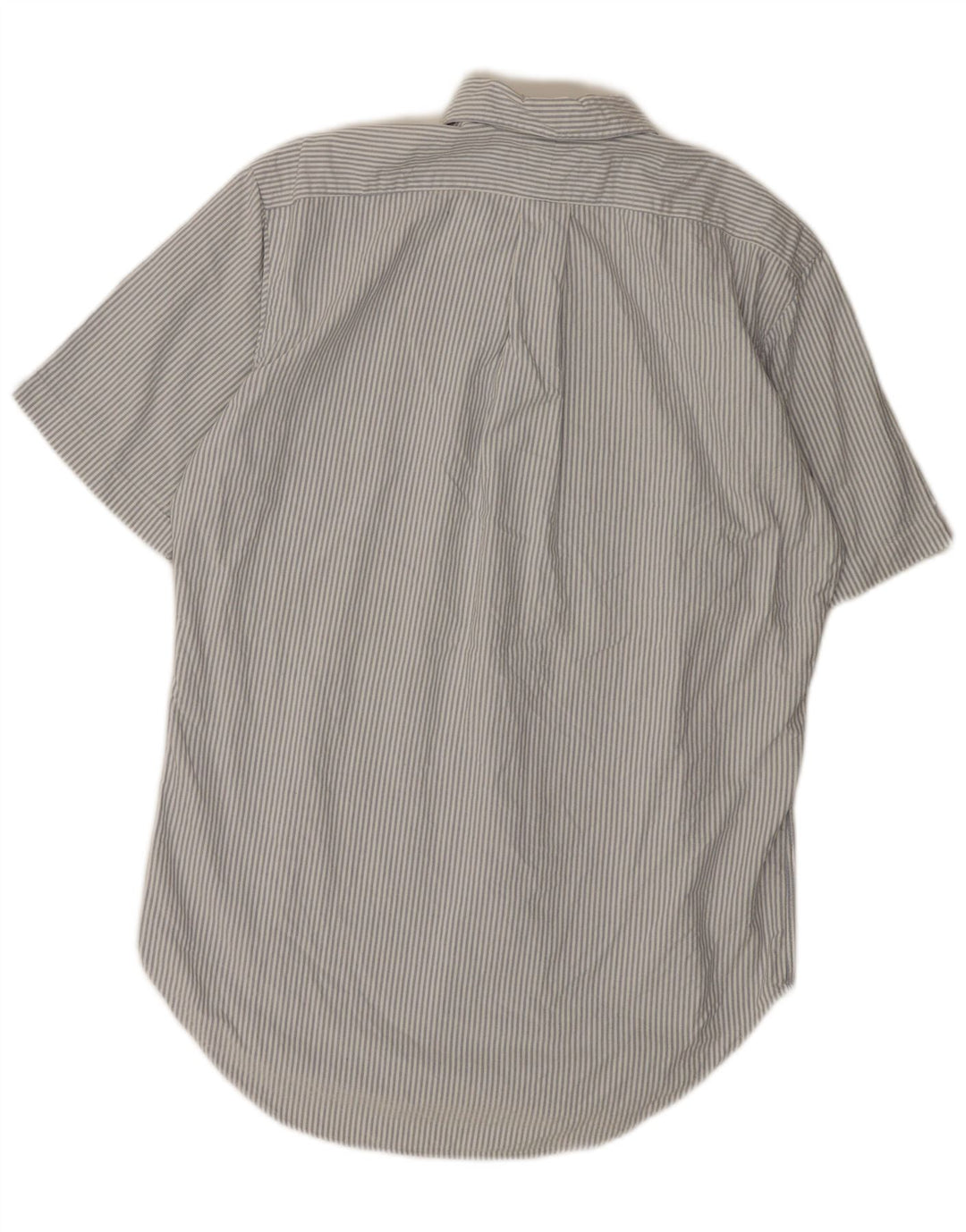 RALPH LAUREN Kortærmet herreskjorte i klassisk pasform Lille hvidstribet