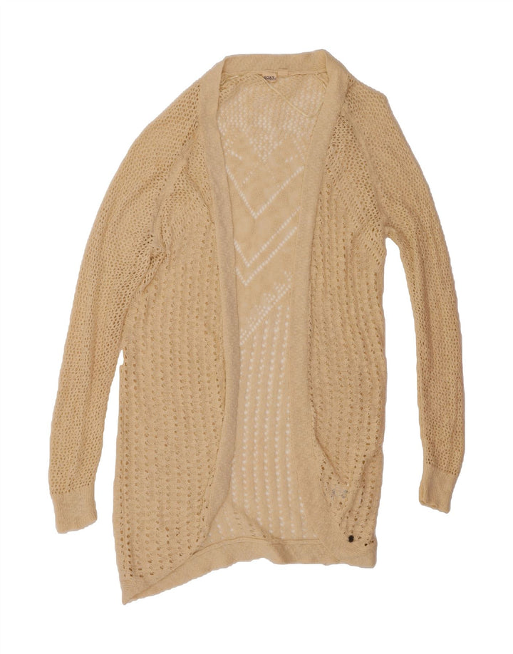 ROXY Womens Open Cardigan Sweater UK 18 XL Off White Vintage Roxy and Second-Hand Roxy from Messina Hembry 
