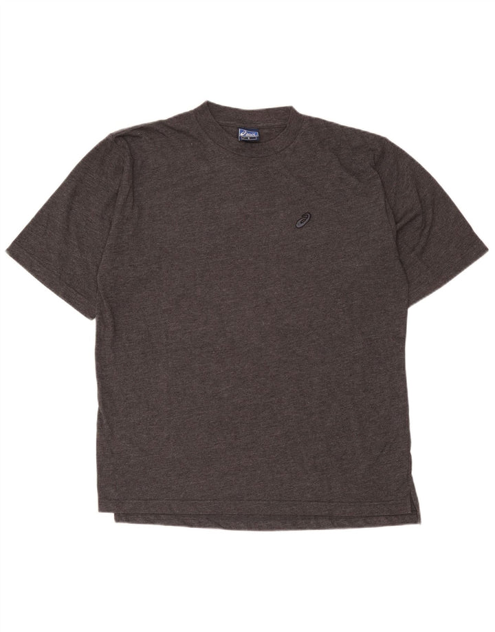 Asics Herre Loose Fit T-Shirt Top Lille grå Flecked Bomuld