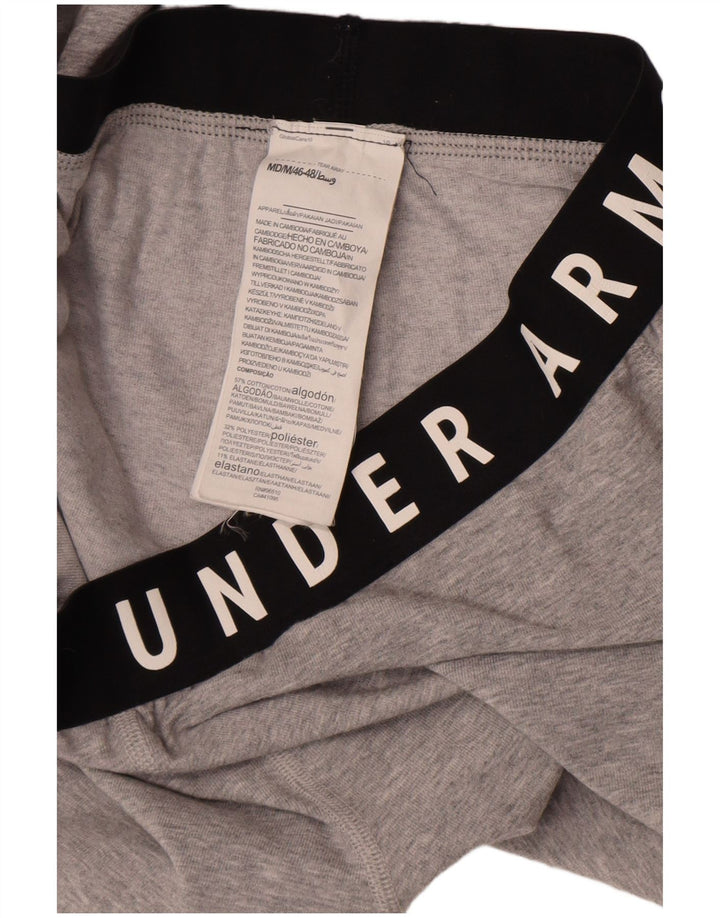 Under Armour Grafiske Leggings til kvinder UK 14 Medium Grey Colourblock Bomuld