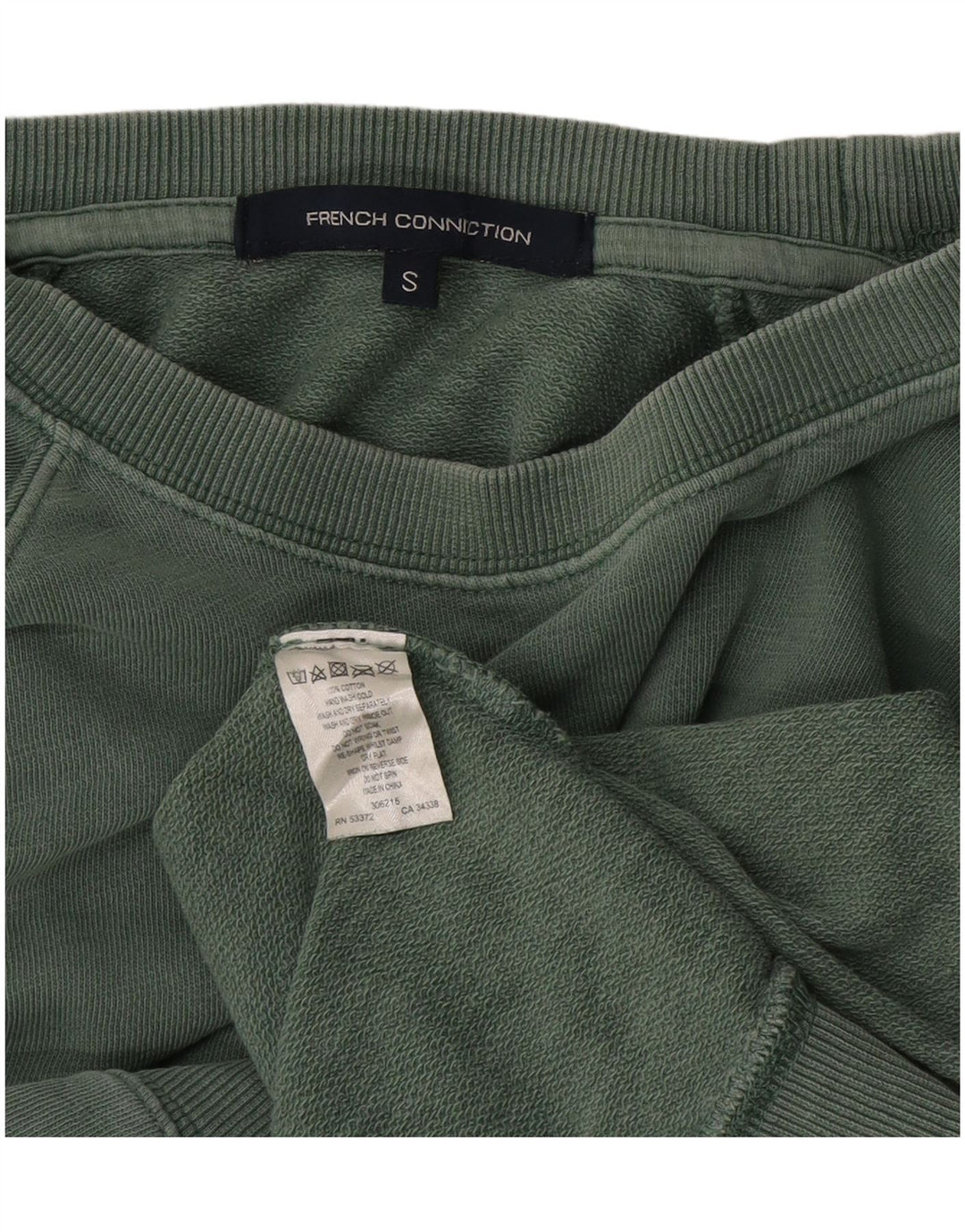 French Connection Dame sweatshirt med 3/4 ærmer UK 10 Lille grøn