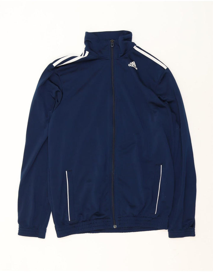 Adidas Træningsdragt til mænd Topjakke UK 40/42 Medium Navy Blue Polyester