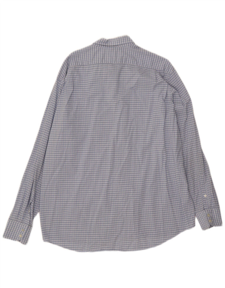 Lacoste Herreskjorte str. 46 2XL Blå Gingham Bomuld