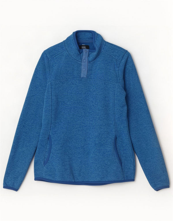 Mountain Warehouse Dame Sweatshirt Jumper UK 8 Small Blue Flecked
