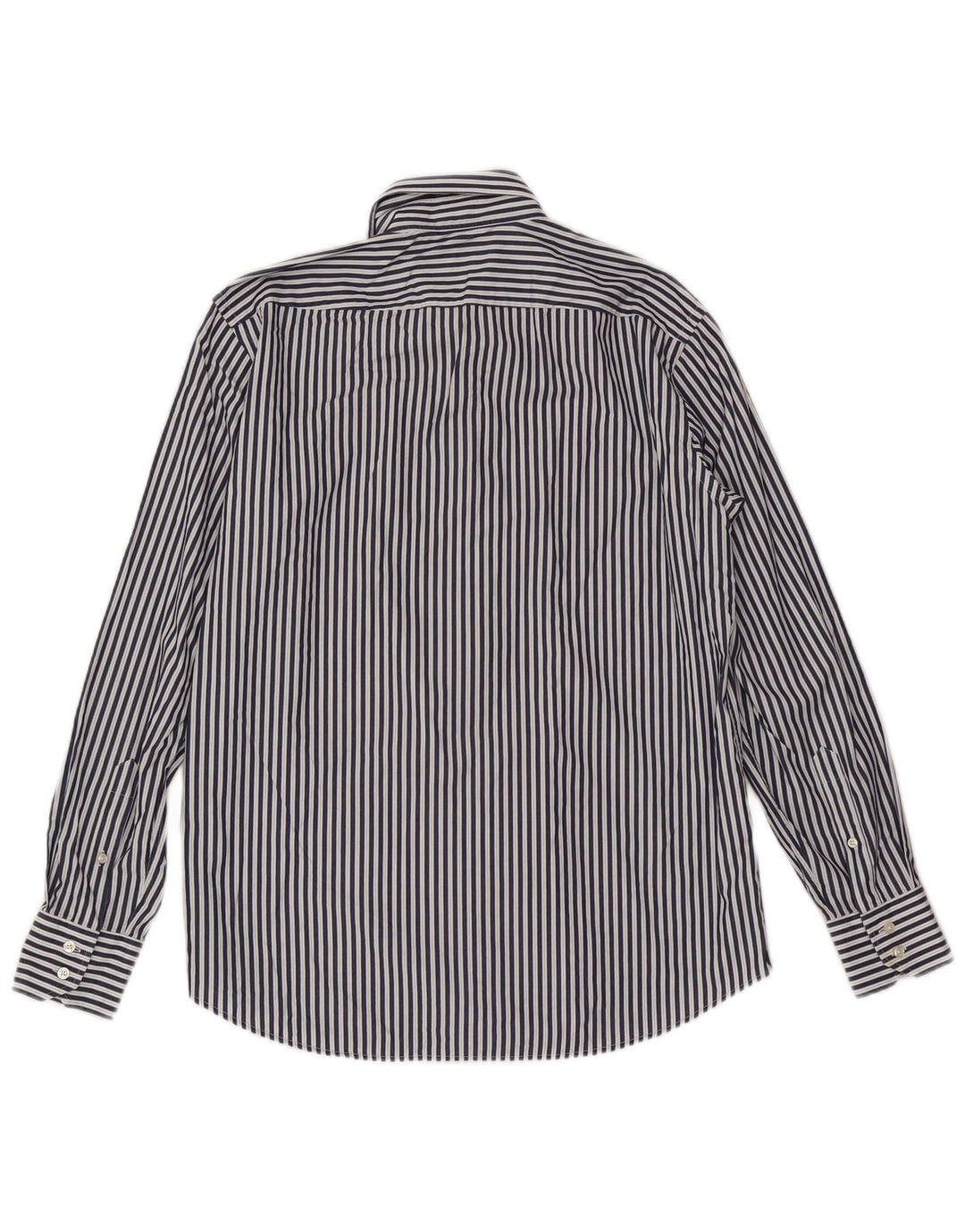 Hugo Boss Herre Regular Fit Skjorte Størrelse 42 16 1/2 Stor Marineblå Stribet