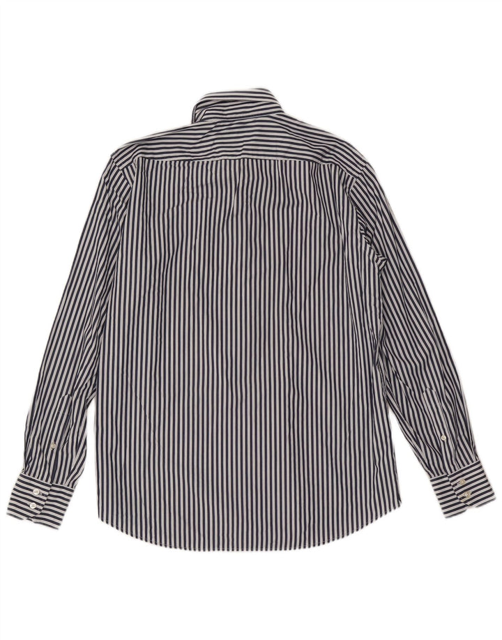Hugo Boss Herre Regular Fit Skjorte Størrelse 42 16 1/2 Stor Marineblå Stribet