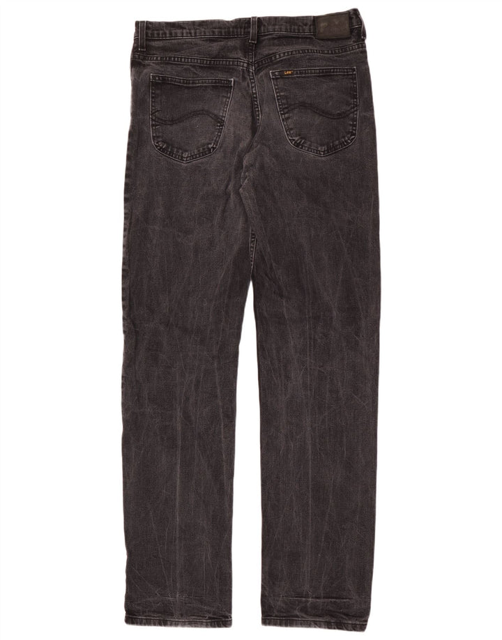 Lee Mens Brooklyn Straight Jeans W36 L36 Sort Bomuld
