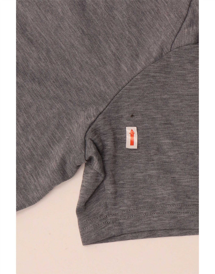 Nike drenge Dri Fit grafisk T-shirt top 10-11 år mellemgrå polyester