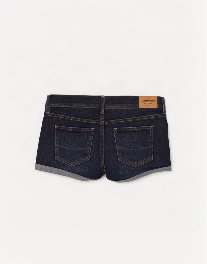 Abercrombie & Fitch denimshorts til kvinder US 8 Medium W29 Navy Blue