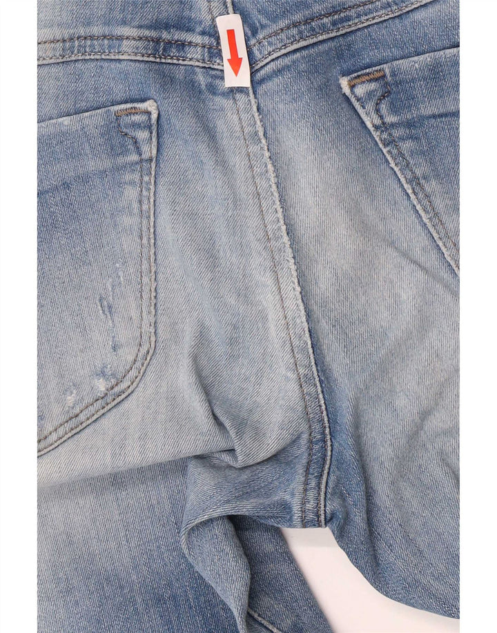 Diesel Dame Distressed Super Slim Jeans W29 L28 Blå Bomuld
