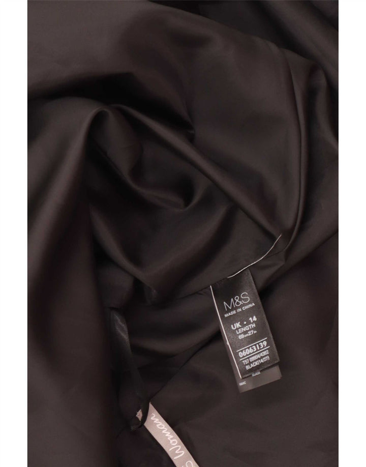 Marks & Spencer Womens Pencil Skirt UK 14 Large W32 Black Polyester