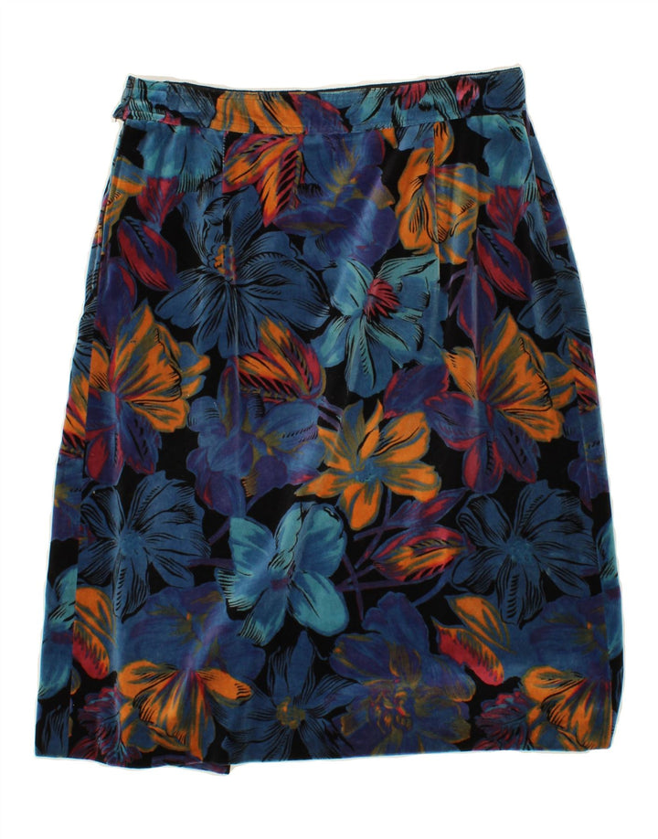 VINTAGE Womens A-Line Skirt W30 Medium Multicoloured Floral Vintage Vintage and Second-Hand Vintage from Messina Hembry 