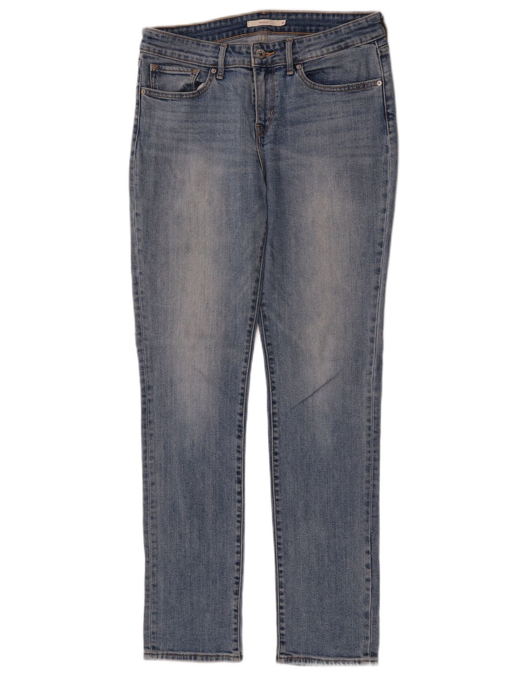 Levi's Dame 712 Slim Jeans W31 L32 Blå Bomuld