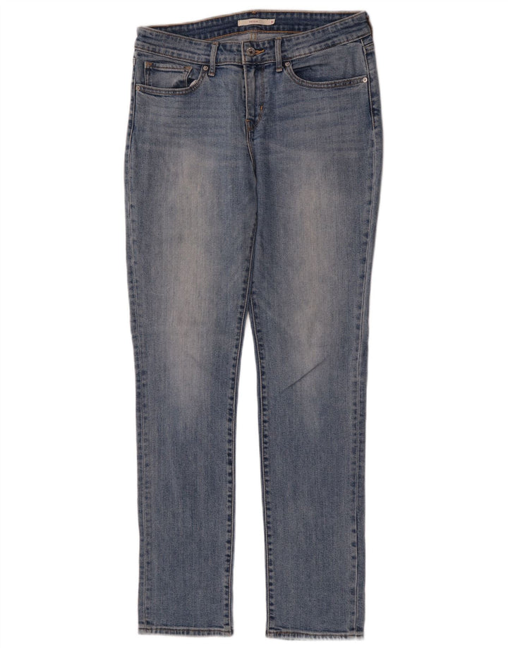 Levi's Dame 712 Slim Jeans W31 L32 Blå Bomuld