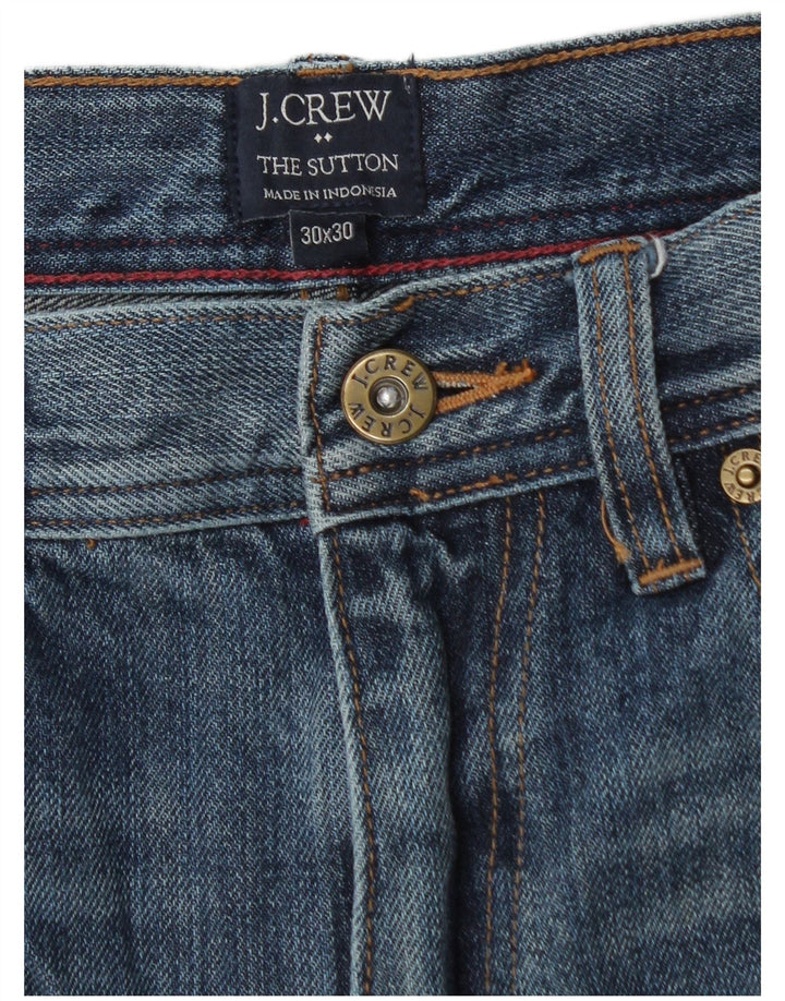 J. CREW Herre The Sutton Straight Jeans W30 L30 Blå Bomuld