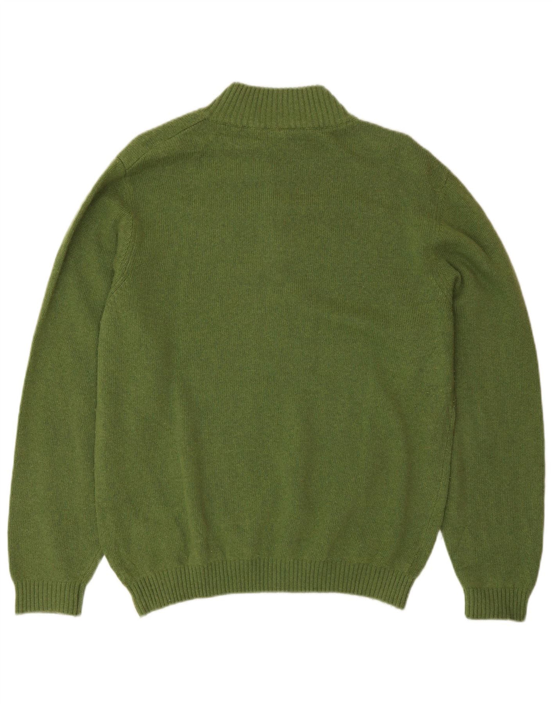 AUSTRALIAN L'ALPINA Herre Button Neck Jumper Sweater IT 48 Medium Green