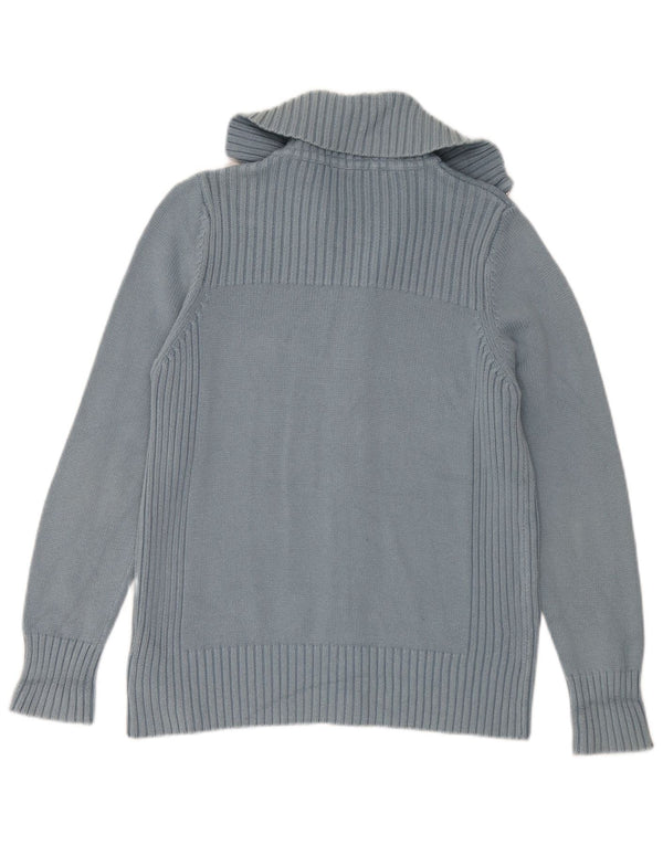 Marks & Spencer Dame Cardigan Sweater UK 16 Large Blue Cotton