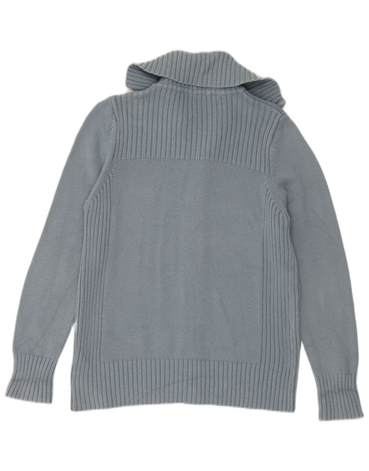 Marks & Spencer Dame Cardigan Sweater UK 16 Large Blue Cotton