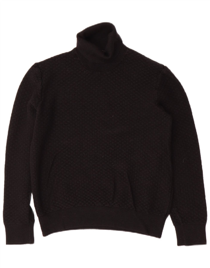 TRUSSARDI Dame Rullehals Sweater UK 20 2XL Sort