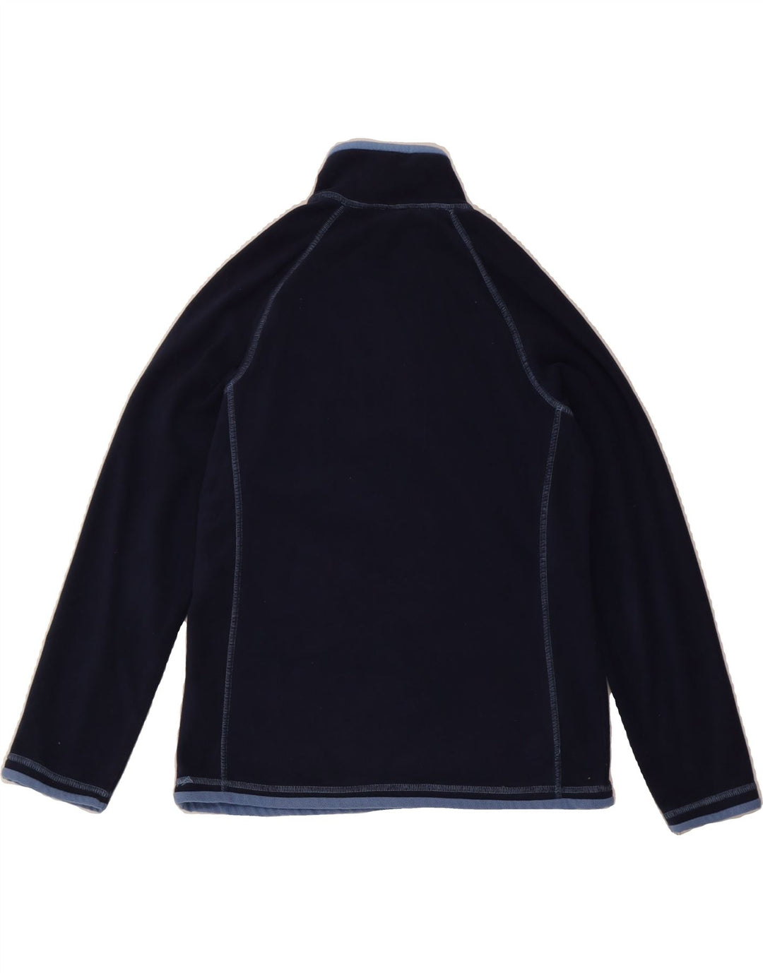 MOUNTAIN WAREHOUSE Womens Zip Neck Fleece Jumper UK 12 Medium  Navy Blue Vintage Mountain Warehouse and Second-Hand Mountain Warehouse from Messina Hembry 